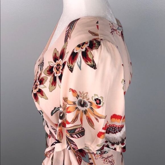SANCTUARY Lady Like Floral Wrap Ruffle Dress - XS - Picture 4 of 8